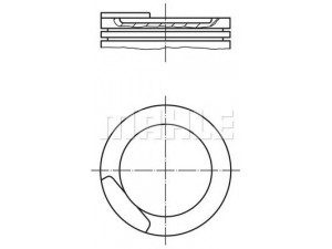 MAHLE ORIGINAL 011 08 12 stūmoklis 
 Variklis -> Cilindrai/stūmokliai