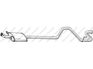 BOSAL 294-215 galinis duslintuvas 
 Išmetimo sistema -> Duslintuvas
1019683, 1020143, 7292879, 7375480