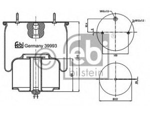 FEBI BILSTEIN 39993 dėklas, pneumatinė pakaba 
 Pakaba -> Pneumatinė pakaba
1075365, 1629782, 20554761