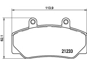 HELLA 8DB 355 019-031 stabdžių trinkelių rinkinys, diskinis stabdys 
 Techninės priežiūros dalys -> Papildomas remontas
271179, 2711794, 271182, 2711828