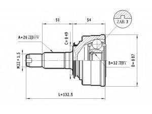 STATIM C.447 jungčių komplektas, kardaninis velenas 
 Ratų pavara -> Sujungimai/komplektas
44305-SD2-010, 44305-SD2-020, 44305-SD2-040