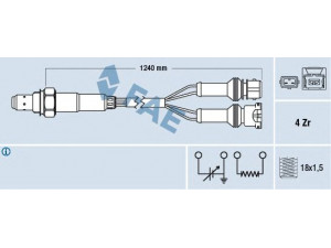 FAE 77125 lambda jutiklis 
 Variklis -> Variklio elektra
60562536, 60578768, 60808350, 60809629