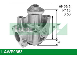 LUCAS ENGINE DRIVE LAWP0853 vandens siurblys 
 Aušinimo sistema -> Vandens siurblys/tarpiklis -> Vandens siurblys
5999790, 7635180, 7661813, 7694229