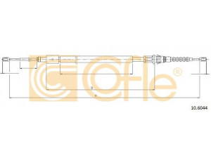 COFLE 10.6044 trosas, stovėjimo stabdys 
 Stabdžių sistema -> Valdymo svirtys/trosai
4745T9, 474630