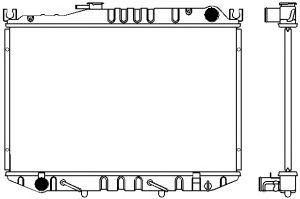 SAKURA  Automotive 1460-0111 radiatorius, variklio aušinimas
