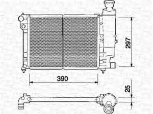 MAGNETI MARELLI 350213328000 radiatorius, variklio aušinimas 
 Aušinimo sistema -> Radiatorius/alyvos aušintuvas -> Radiatorius/dalys
1301000, 1301B0, 1301C6