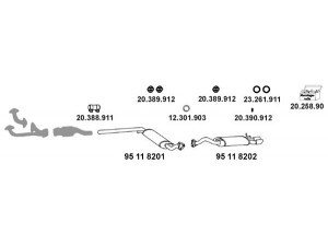 EBERSPÄCHER 20_645 išmetimo sistema 
 Išmetimo sistema -> Išmetimo sistema, visa