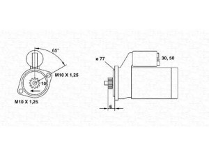 MAGNETI MARELLI 944241077010 starteris 
 Elektros įranga -> Starterio sistema -> Starteris
M002T40081, M002T51685, M002T56171