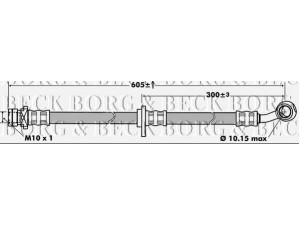 BORG & BECK BBH7441 stabdžių žarnelė 
 Stabdžių sistema -> Stabdžių žarnelės
01464SJF000