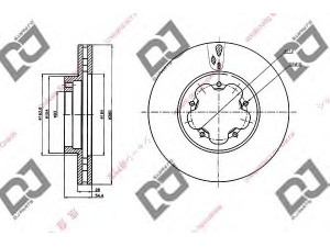 DJ PARTS BD2068 stabdžių diskas 
 Dviratė transporto priemonės -> Stabdžių sistema -> Stabdžių diskai / priedai
1371394, 1503290, 1547061, 6C111125BB