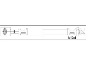 WOKING G1900.74 stabdžių žarnelė 
 Stabdžių sistema -> Stabdžių žarnelės
5562078, 90498330, 90498330