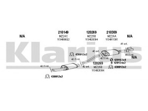 KLARIUS 600397E išmetimo sistema 
 Išmetimo sistema -> Išmetimo sistema, visa