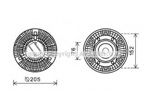 AVA QUALITY COOLING SCC035 sankaba, radiatoriaus ventiliatorius
1321877