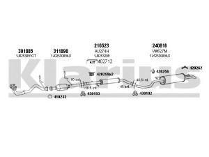 KLARIUS 780115E išmetimo sistema 
 Išmetimo sistema -> Išmetimo sistema, visa