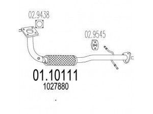 MTS 01.10111 išleidimo kolektorius 
 Išmetimo sistema -> Išmetimo vamzdžiai
1027880