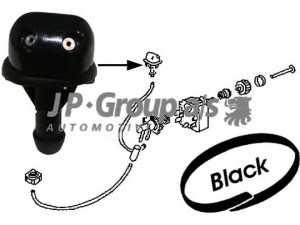 JP GROUP 8198700100 plovimo skysčio purkštukas, priekinis langas 
 Priekinio stiklo valymo sistema -> Ploviklio purkštukas
111955993, 111955993A