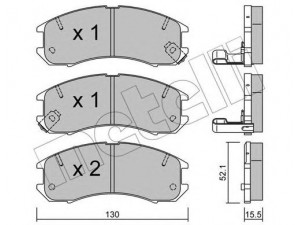 METELLI 22-0068-0 stabdžių trinkelių rinkinys, diskinis stabdys 
 Techninės priežiūros dalys -> Papildomas remontas
GJ21-33-28ZA, GJ21-33-28ZB, GJY1-33-28Z