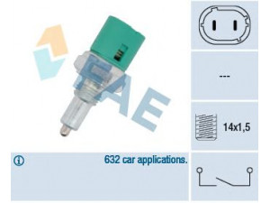 FAE 40600 jungiklis, atbulinės eigos žibintas 
 Elektros įranga -> Šviesų jungikliai/relės/valdymas -> Šviesų jungiklis/svirtis
M-474114, MW30899625, 32005-00QAA