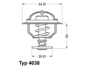 WAHLER 4038.81D termostatas, aušinimo skystis 
 Aušinimo sistema -> Termostatas/tarpiklis -> Thermostat
1 544 098, 273 952