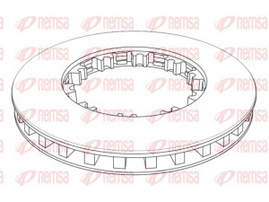 REMSA NCA1143.21 stabdžių diskas 
 Stabdžių sistema -> Diskinis stabdys -> Stabdžių diskas
1387439, 1640561, II39112F, II39541F