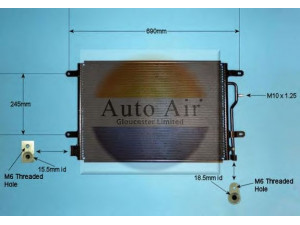 AUTO AIR GLOUCESTER 16-9698 kondensatorius, oro kondicionierius 
 Oro kondicionavimas -> Kondensatorius
8E0260401D, 8E0260403D