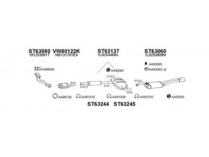 VENEPORTE 630219 išmetimo sistema