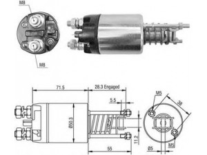 MAGNETI MARELLI 940113050474 solenoidinis jungiklis, starteris