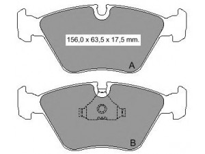 VEMA 834310 stabdžių trinkelių rinkinys, diskinis stabdys
425094
