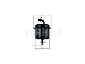KNECHT KL 136 kuro filtras 
 Degalų tiekimo sistema -> Kuro filtras/korpusas
15410-62G00, 1541060G00