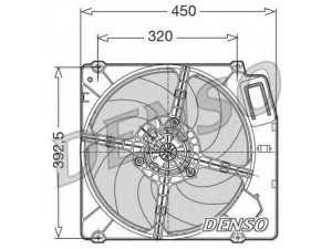 DENSO DER09028 ventiliatorius, radiatoriaus 
 Aušinimo sistema -> Oro aušinimas
46440956, 7612039, 46440956, 7612039