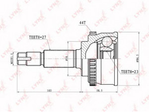 LYNXauto CO-5717A jungčių komplektas, kardaninis velenas
39100-2J201, 39100-2J206, 39100-2J211