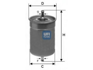 UFI 31.500.00 kuro filtras 
 Techninės priežiūros dalys -> Papildomas remontas
13321268231, 13321270038, 13329063165