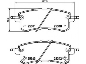 PAGID T2045 stabdžių trinkelių rinkinys, diskinis stabdys 
 Techninės priežiūros dalys -> Papildomas remontas
D40601LB0A, D40601LB8E