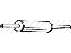 BOSAL 233-373 vidurinis duslintuvas 
 Išmetimo sistema -> Duslintuvas
1H0 253 209 L, 1H0 253 209 M, JZW 253 209 C