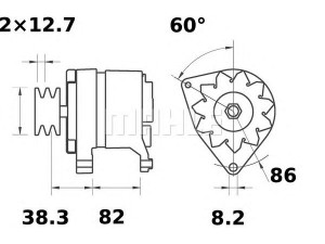 MAHLE ORIGINAL MG 292 kintamosios srovės generatorius
36961