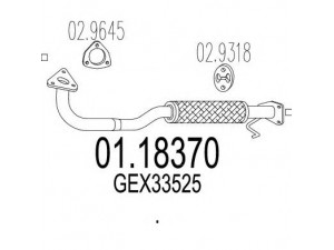 MTS 01.18370 išleidimo kolektorius 
 Išmetimo sistema -> Išmetimo vamzdžiai
GEX33525