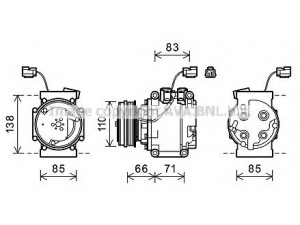 PRASCO HDAK260 kompresorius, oro kondicionierius 
 Oro kondicionavimas -> Kompresorius/dalys
38810PWA006, 38810PWAJ02