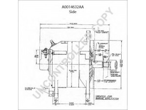 PRESTOLITE ELECTRIC A0014632AA kintamosios srovės generatorius