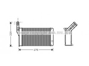 AVA QUALITY COOLING CN6082 šilumokaitis, salono šildymas 
 Šildymas / vėdinimas -> Šilumokaitis
644881, 6448C8, 96103388, 644881