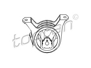 TOPRAN 206 163 variklio montavimas 
 Variklis -> Variklio montavimas -> Variklio montavimo rėmas
56 84 053, 90576049