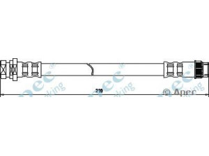 APEC braking HOS3469 stabdžių žarnelė 
 Stabdžių sistema -> Stabdžių žarnelės
7701050073