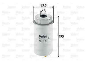 VALEO 587730 kuro filtras 
 Techninės priežiūros dalys -> Papildomas remontas
4032667, 4352681, 4386518, 4437885