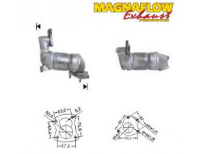 MAGNAFLOW 75605D katalizatoriaus keitiklis 
 Išmetimo sistema -> Katalizatoriaus keitiklis
208A0BN700