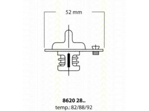 TRISCAN 8620 2892 termostatas, aušinimo skystis 
 Aušinimo sistema -> Termostatas/tarpiklis -> Thermostat
817399152, 8ABA-15-171, 8ABB-15-171