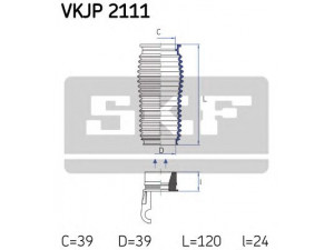 SKF VKJP 2111 gofruotoji membrana, vairavimas 
 Vairavimas -> Gofruotoji membrana/sandarinimai
406650, 406650