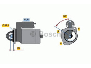 BOSCH 0 986 013 640 starteris 
 Elektros įranga -> Starterio sistema -> Starteris
46231610, 5985265, 7589435, 7658555