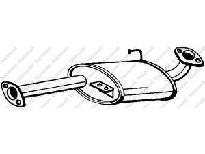 BOSAL 110-051 vidurinis duslintuvas 
 Išmetimo sistema -> Duslintuvas
8-97258-080-0