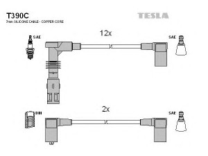 TESLA T390C uždegimo laido komplektas 
 Kibirkšties / kaitinamasis uždegimas -> Uždegimo laidai/jungtys