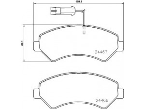 MINTEX MDB3794 stabdžių trinkelių rinkinys, diskinis stabdys 
 Techninės priežiūros dalys -> Papildomas remontas
77367093