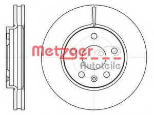 METZGER 61285.10 stabdžių diskas 
 Stabdžių sistema -> Diskinis stabdys -> Stabdžių diskas
13501307, 13502213, 13579147, 569063